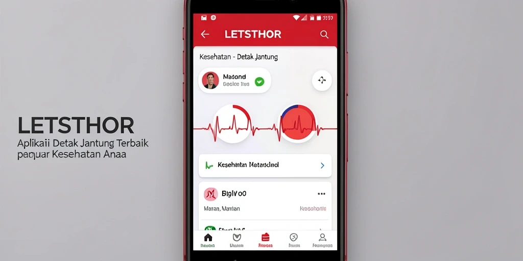 Antarmuka pengguna LETSTHOR yang menarik untuk pemantauan Detak Jantung.