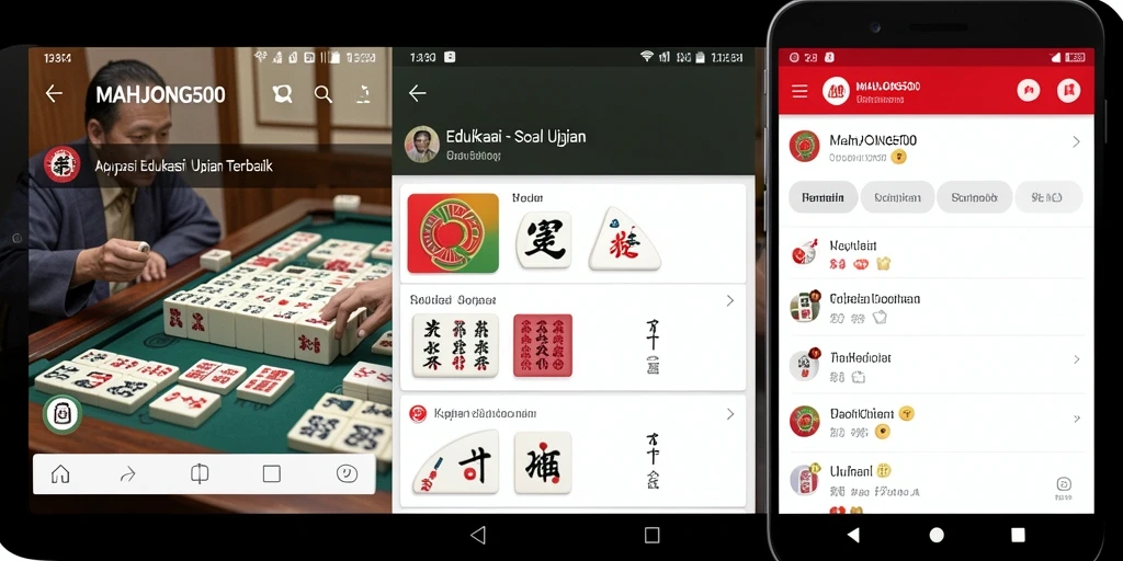 Tampilan antarmuka aplikasi MAHJONG500 yang menarik dan mudah digunakan.